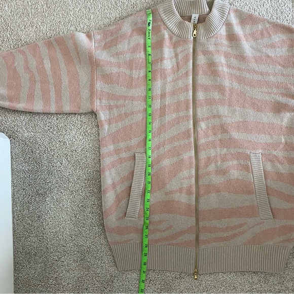 Varley Mayberry sweater pink blush zebra size large wool cotton - Picture 9 of 11